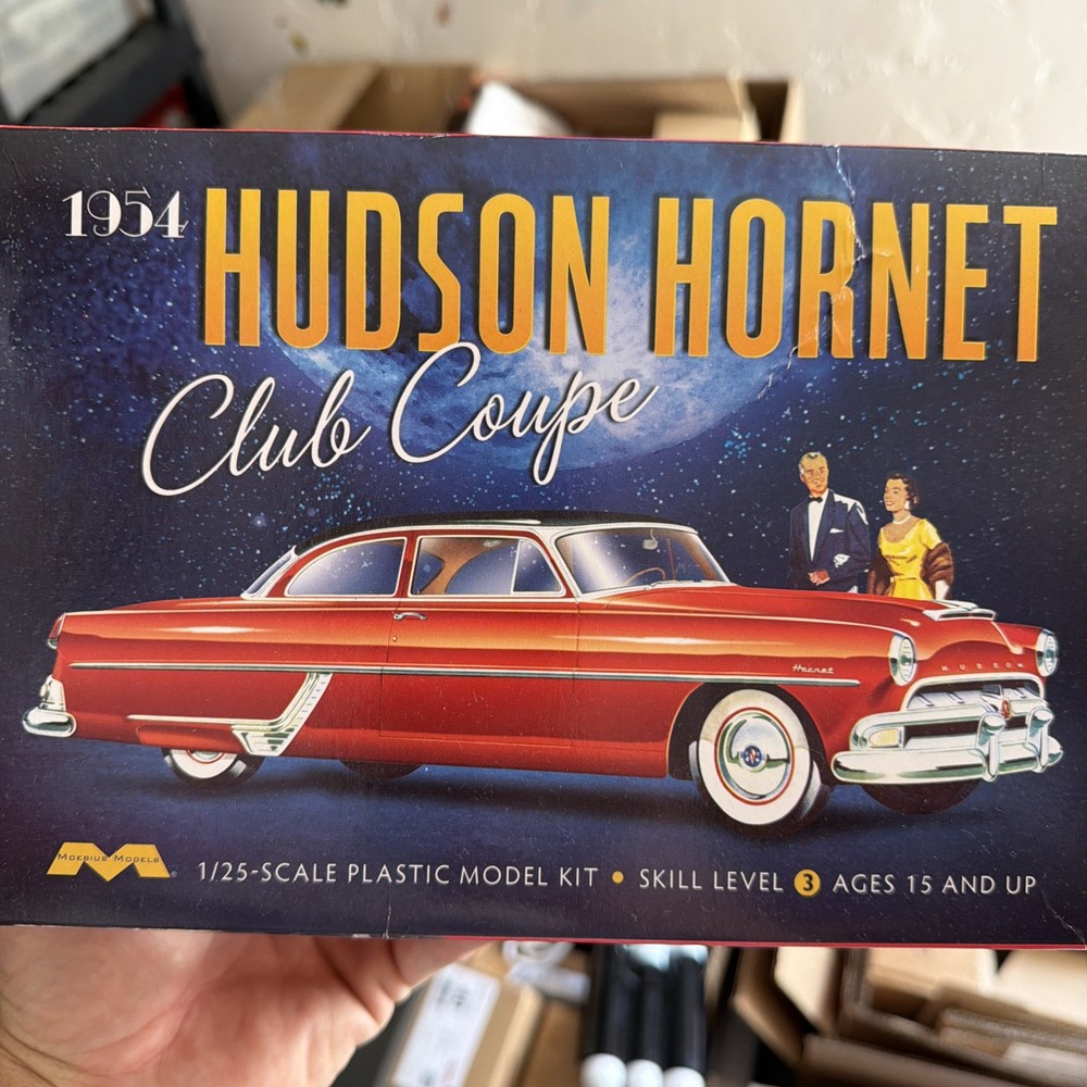 ❤️Moebius Models❤️1954🍺Hudson⭐️Hornet Club Coupe 1/25 Model Sealed Parts
