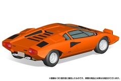 AOSHIMA 1/32 The Snap Kit Series Lamborghini Countach LP400 Orange Color-coded P