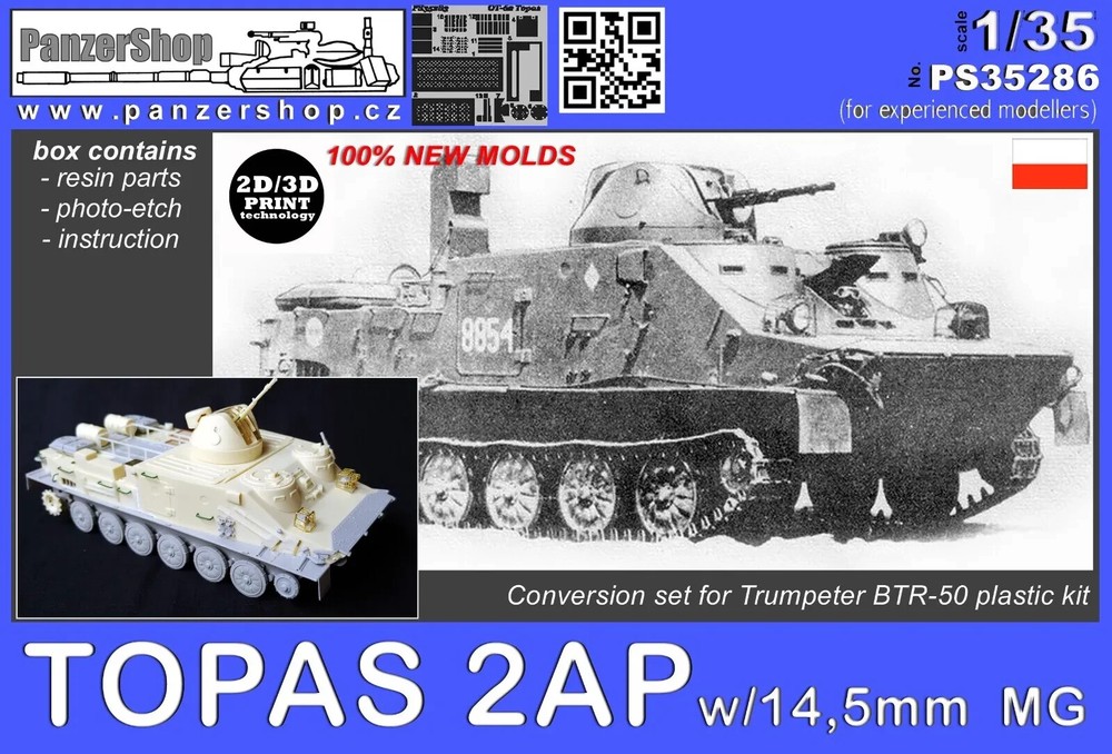 Topas 2AP Polish Army 1/35 PanzerShop PS35286 resin Trumpeter