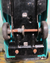 1958 FORD EDSEL 2 Door Hardtop Dealer Promo Model Car Friction Wheels Turquoise