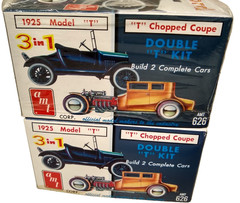2 LOT AMT 626 1925 Ford Model T 1:25 Model 1 Kit Complete 1 Kit Incomplete READ