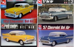 1957 Chevrolet Bel Air ENGINE TRANSMISSION MOUNTS from AMT 1:25 Model Kit 57