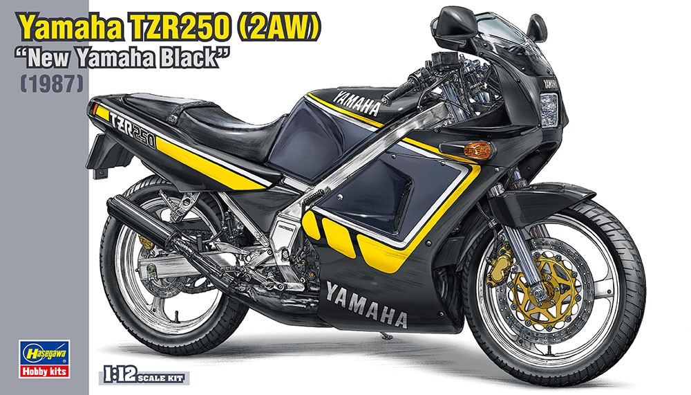 Hasegawa 21743 1:12 Yamaha TZR250 2AW Black Sport Motorcycle Model Kit