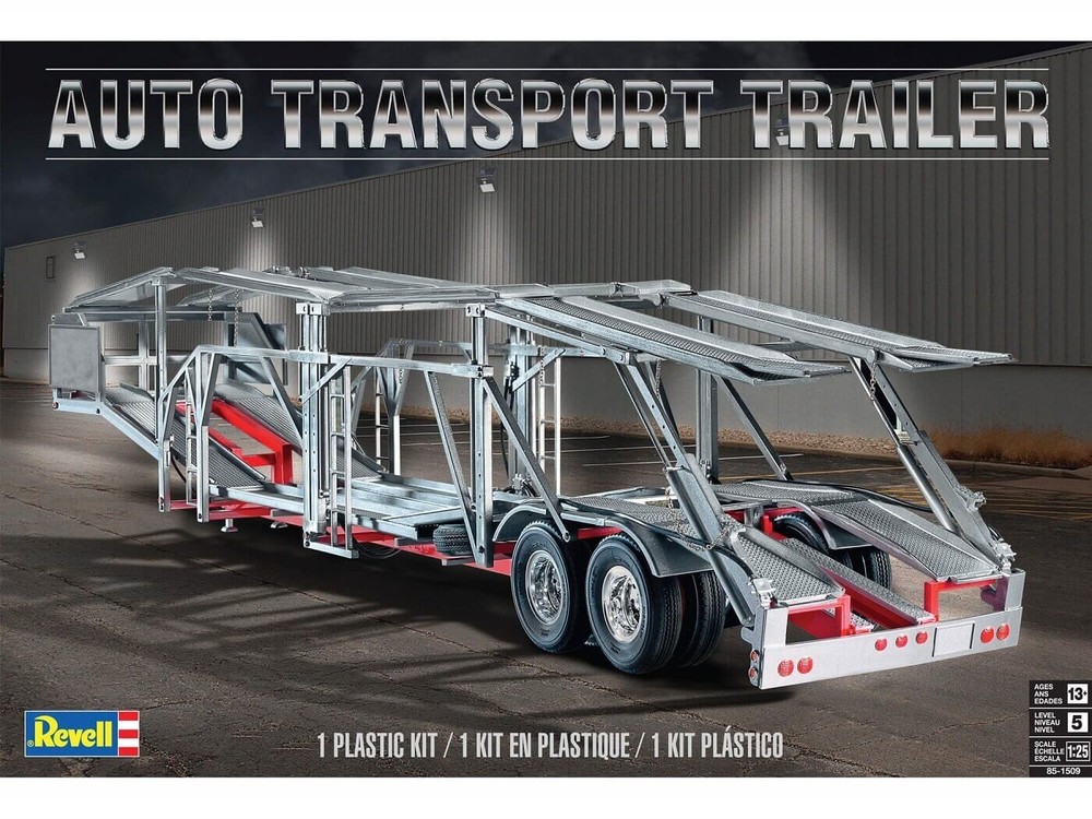Revell 1:25 Auto Transport Trailer Plastic Model Kit 85-1509