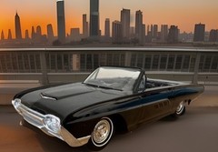 Vintage 1963 FORD THUNDERBIRD PROMO Dealer CAR ~ Black Convertible T bird