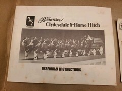 Vintage AMT Budweiser Clydesdale 8-horse hitch Model Kit ERTL Semi-Unbuilt