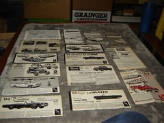 Vintage Model Kit Instructions 15 Sheets for 3n1 Trophy series and more Vintage