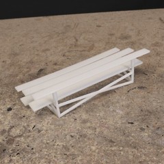 1/24-1/25 Scale 3 Row Bleachers for RC Racing/Drifting Track or Diorama (Kit)