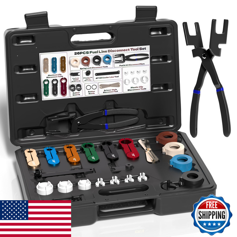 Kje 26Pcs Master Quick Fuel Line Disconnect Tool Set Gm Fuel Line Disconnect