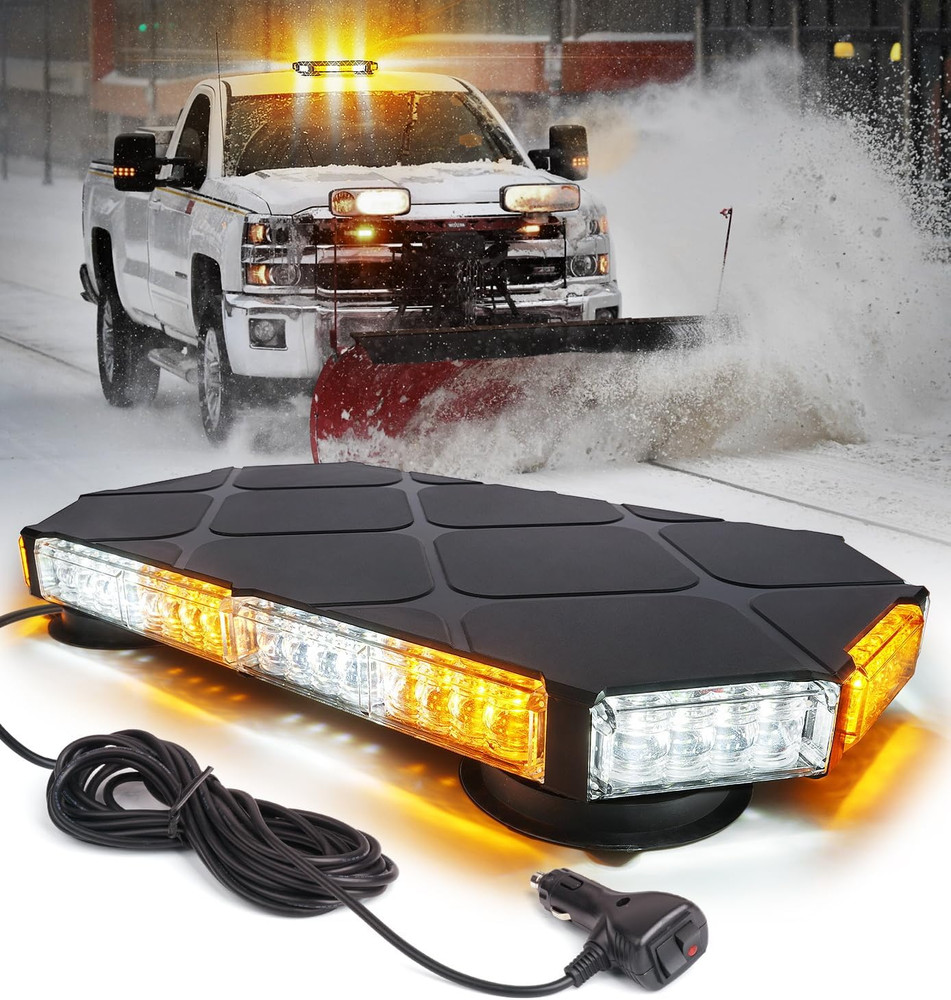 56 LED Roof Top Strobe Beacon Lights Bar Rooftop Hazard Warning Emergency Safety