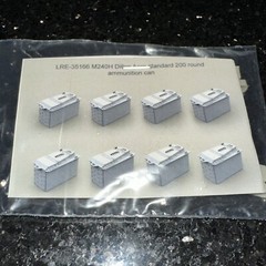 Live Resin 1/35 LRE-35166 M240H Dillon Aero Standard 200 Round Ammunition Can