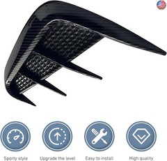 2 PCS Side Vent Trim, Fashion Style Car Fender Sticker, Self-Adhesive Sporty