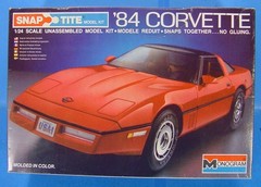 DL ’84 CORVETTE 1983 MONOGRAM PLASTIC MODEL KIT #1405 SEALED PARTS BAG LOOK