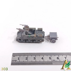 1/144 M7 Priest Howitzer + Ammo Trailer Resin Model Kit Unpainted WW2 US
