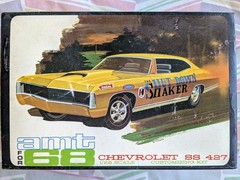 L@@K! **RARE *ORIGINAL VINTAGE AMT 1968 CHEVY SS 427 KIT **COMPLETE *SUPER NICE!