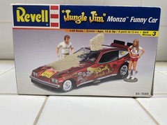 Revell Jungle Jim” Monza Funny Car model kit 85-7689 “Parts Only”