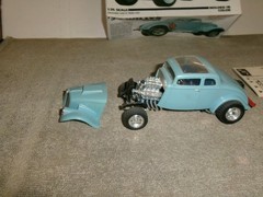AMT 1/25 1933 WILLYS COUPE GASSER BUILT PLASTIC MODEL CAR KIT – NICE BUILD