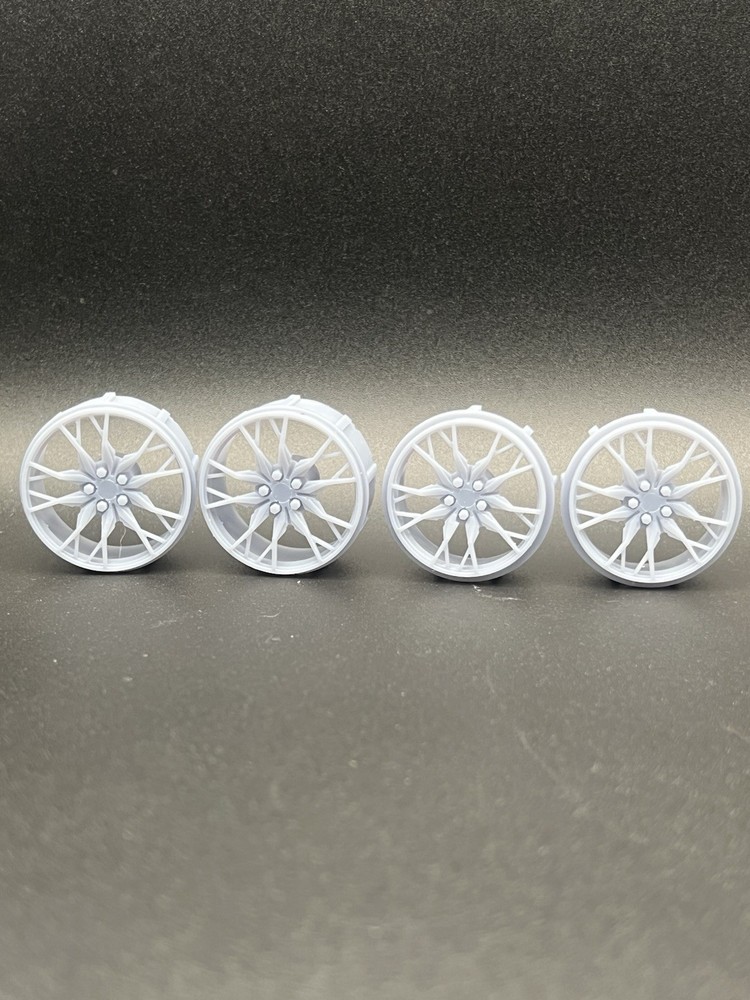 1:18 Scale Maisto 2020 Corvette C8 Direct-Fit Custom Wheels – Resin Upgrade Set
