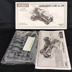 Encore Armored Car wz.34 1:35 Model Kit #3501 Open Box Sealed Parts Poland