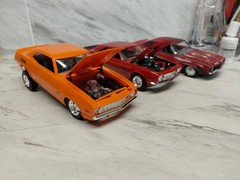 Model Junkyard/parts Plastic Custom Vintage Car Lot Of 3 Custom Chevy Camaro,