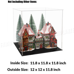 Large Acrylic Display Case Clear Box Dustproof Diecast 1:18 Action Figures Cabin