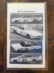 1/25 POWERSLIDE #21 WOOD BROTHERS 1967-70 MERCURY NASCAR DECAL