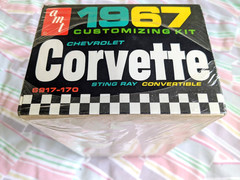 SUPER RARE! **FACTORY-SEALED *ORIGINAL VINTAGE AMT 1967 CHEVY CORVETTE KIT *NIB!