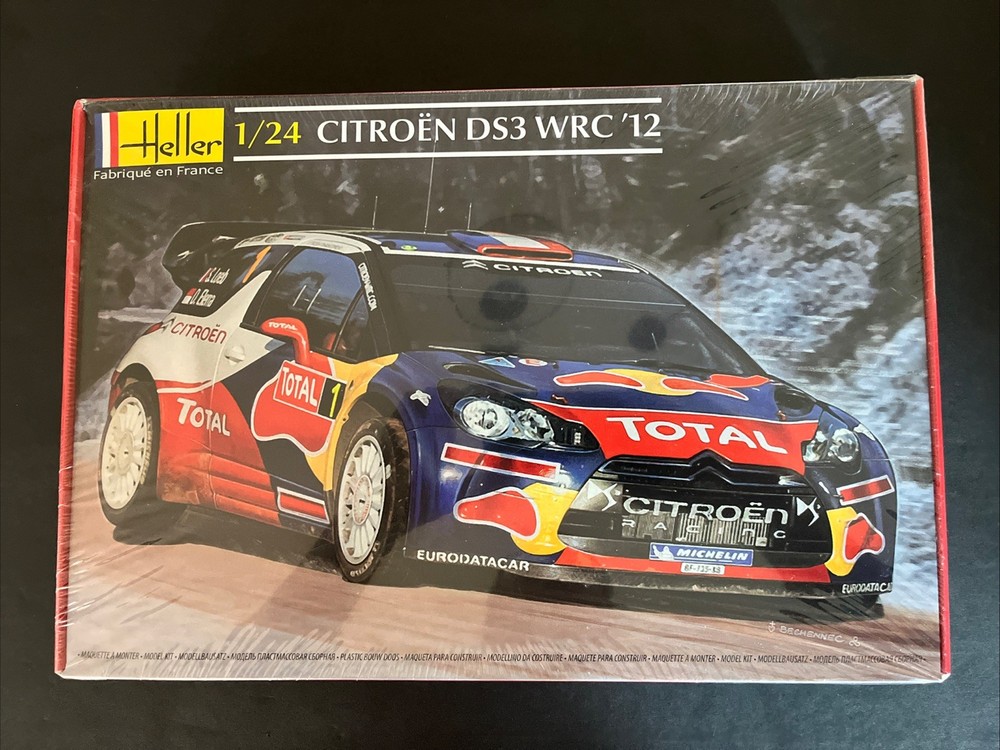 Heller 1/24 Citroen DS3 WRC ’12 Model Kit 80757. New Sealed Box