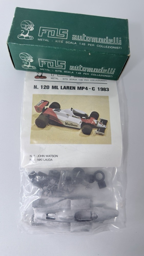 FDS 120 McLaren MP4/1C 1983 1:43 Metal Kit Sealed Lauda Watson NOS
