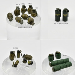 TomyTec Little Armory 1/12 LD046 GRENADE SET Model Kit