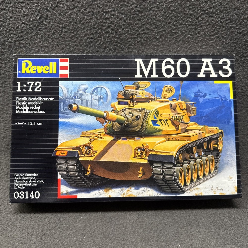 Revell 03140 1:72 M60 A3 Tank Military Plastic Model Kit Boxed Factory Sealed