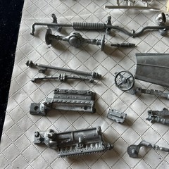 Vintage Hubley Metal Model Car Kit 1930 Packard Roadster no. 4860-500 Parts