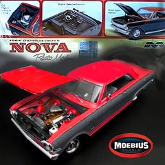MOEBIUS MODELS 2321 1/25 1964 CHEVROLET CHEVY II NOVA ‘RESTO MOD’ MODEL KIT