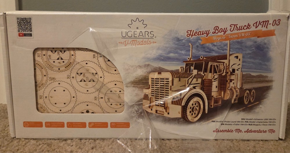 Ugears Heavy Boy Truck VM-03 V-Models Imperfect Package