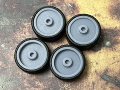 Resin 24-Scale Inch Smoothie model car wheels/tires, 1/24 1/25, Detroit Wheels
