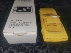 Vintage 1992 AMT ERTL Chevrolet CORVETTE ZR-1 Dealer PROMO Car 6575 Yellow