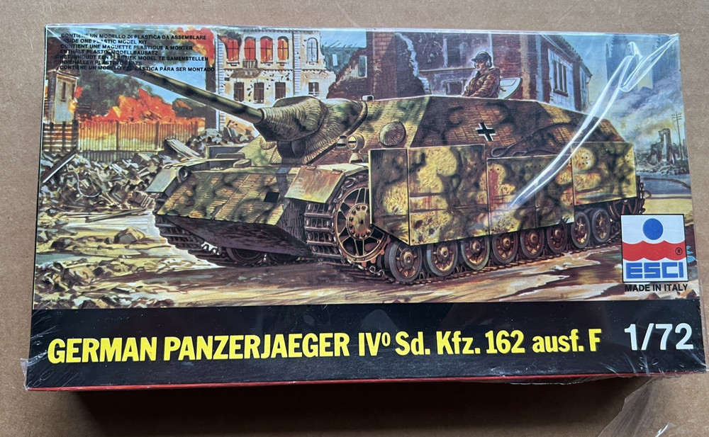 1/72 WW2 German Panzerjager IV Sd.Kfz. 162 Ausf. F early L/48 – ESCI 8056 NIB