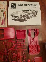 1962 Corvette Convertble AMT 1:25 Build 3 Ways New Open Box Complete