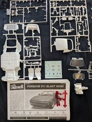 Revell Porsche 911 Slant Nose 1:24 Unassembled Model Kit w/ Decals Open Box