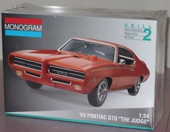1969 Pontiac GTO “The Judge” ’69 Vintage 1:24 MODEL KIT NOS from 1994 – Perfect!
