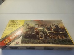 Ahm Armor 1:72 #552 German Sd. kfz.7/1 8 Ton Half Track Quad 20mm AA NIB 1974
