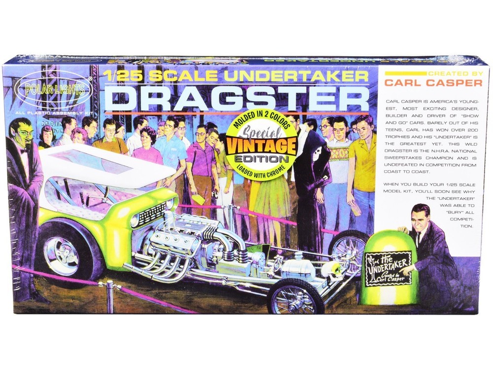 Skill 2 Model Kit Undertaker Dragster by Carl Casper 1/25 Scale Model by Polar L