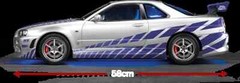 DeAGOSTINI Fast & Furious Nissan Skyline GT-R R34 1:8 Scale Model Car Kit 2F2F