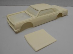 BODY – RESIN 1964 CHEVROLET CHEVELLE SPORTSMAN MODIFIED STOCK CAR BODY – 1/25