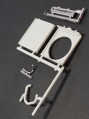 Kenworth W-925 RADIATOR , SHROUD , TANK , HOSES from AMT 1:25 Model Kit