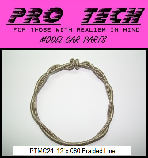 PTMC 24 12″X.080 Scale Braided Line Search LBR Model Parts PRO TECH