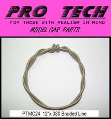 PTMC 24 12″X.080 Scale Braided Line Search LBR Model Parts PRO TECH