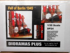 Dioramas Plus 3 Kit Set WWII Building Urban Ruins 1/35 Diorama +Sidewalks