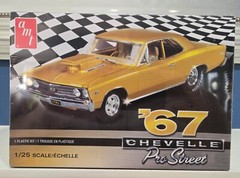 AMT 1967 CHEVROLET CHEVELLE PRO STREET CHEVY MODEL KIT 1:25 SEALED NEW OLD STOCK