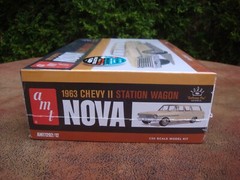 Retro 1963 Chevy II Nova Station Wagon Model Car Kit- 1/25 scale by AMT (2022)